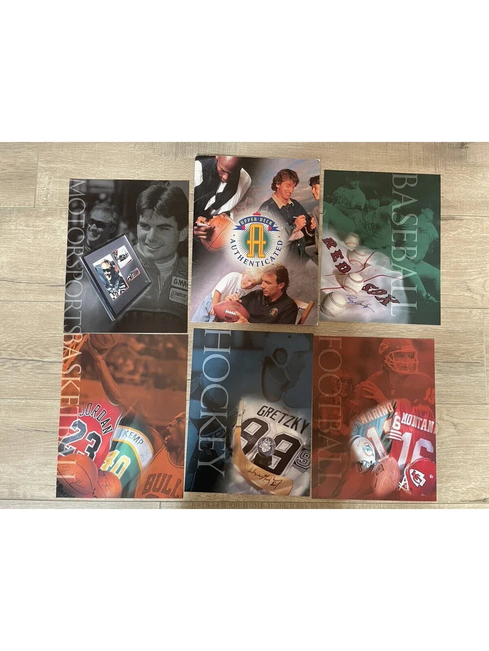 Upper Deck Authenticated UDA Folder Catalog Promo Michael Jordan Joe Montana
